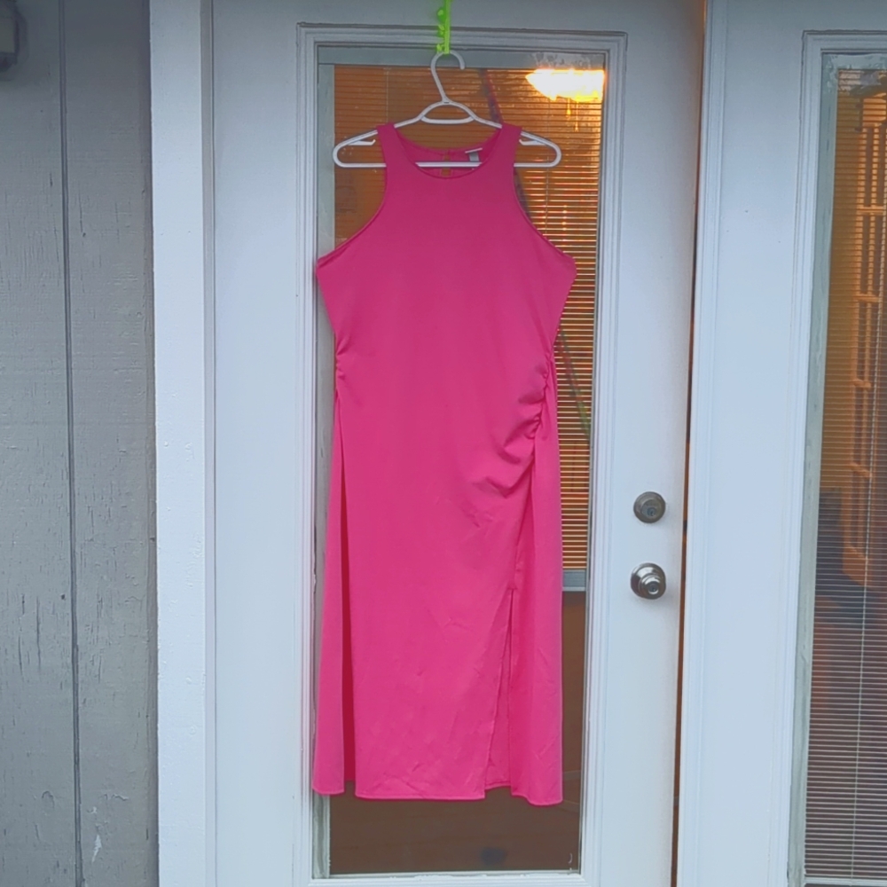 Pink long dress